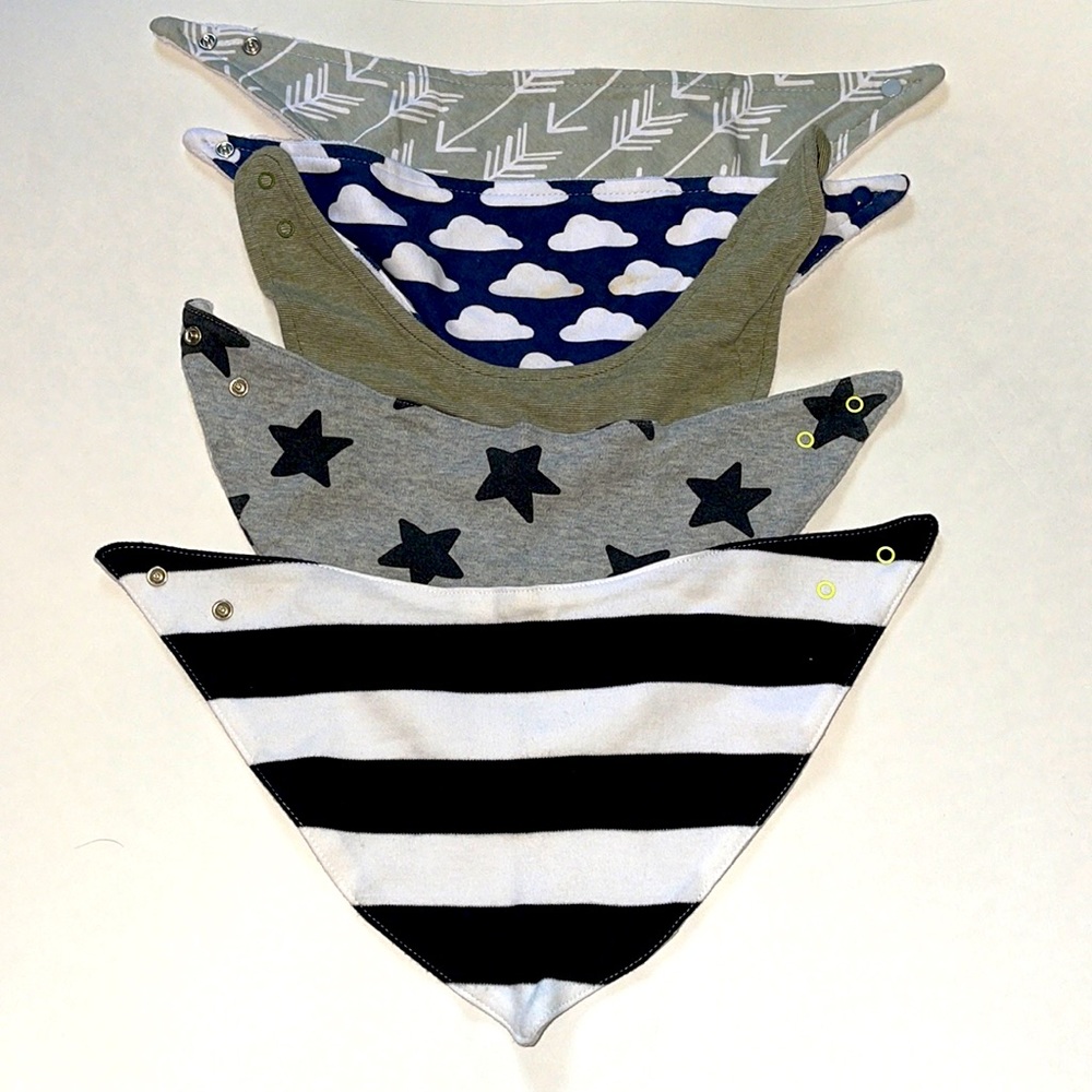 (5) Bandanna Baby Bibs